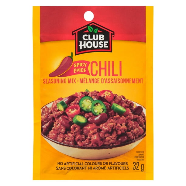 Club House, mélange de sauce sèche / assaisonnement / marinade, Hot'N Spicy Chili 32 g