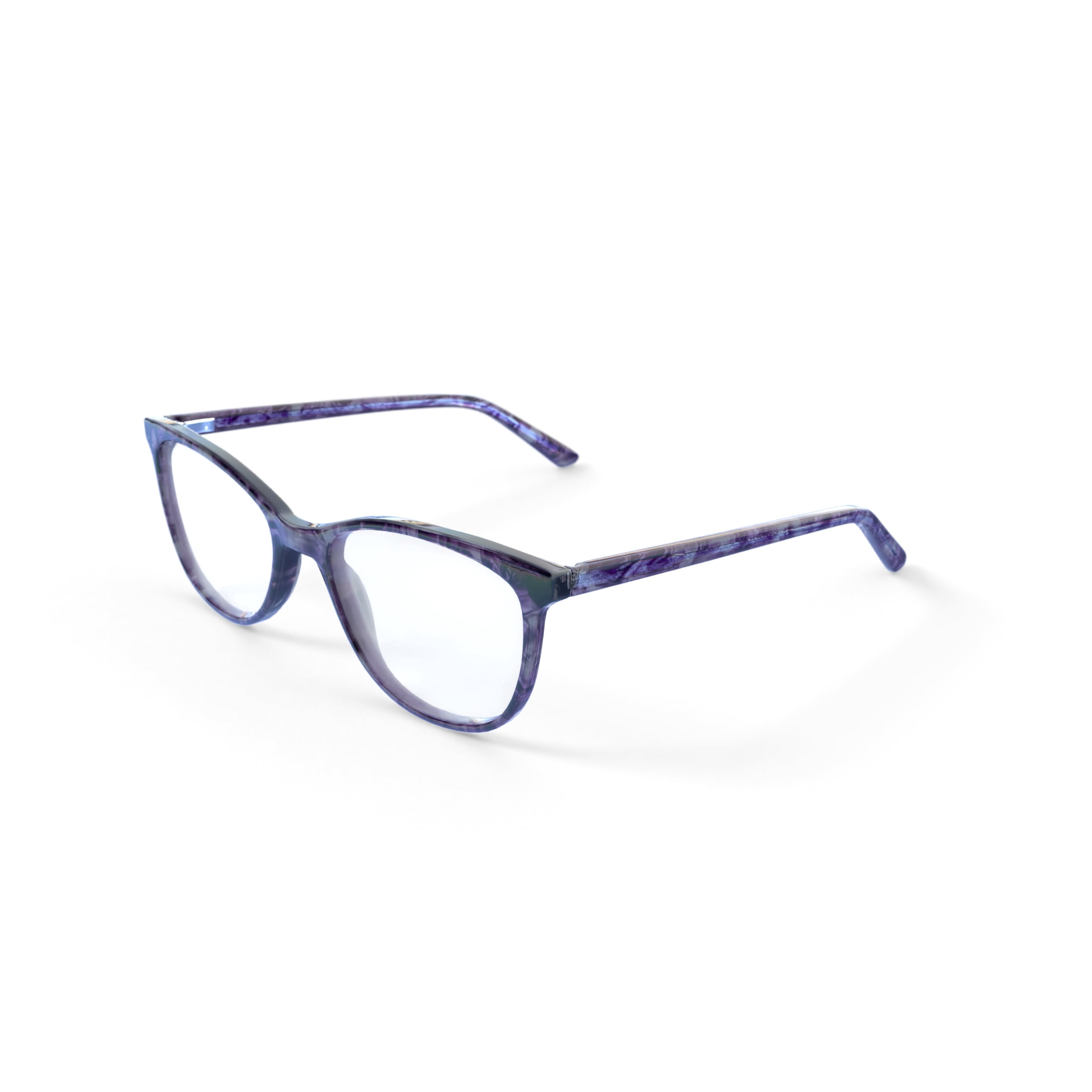 Womens Markum Rx'ble Eyeglasses with Case, Purple Floral