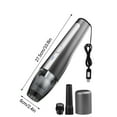 thumbnail image 3 of Portable Car Vacuum Cleaner with High-Power Suction for Wet and Dry Debris - USB Rechargeable Handheld Mini Vacuum for Auto Interior, Sofa, Keyboard, and Pet Hair, 3 of 9