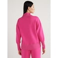 thumbnail image 3 of Scoop Women's and Women's Plus Ultimate Scubaknit V Neck Sweatshirt, Sizes XS-4X, 3 of 5