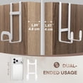 thumbnail image 6 of Genreen Over The Door Hooks - 2 Pack Heavy Duty Dual-Hook Organizer Hanger with Non-Slip Rubber for Towels, Clothes & Bags Use in Bathroom, Bedroom, Kitchen, 6 of 7