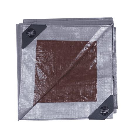 - Ozark Trail Heavy-Duty Tarp, Silver/Brown