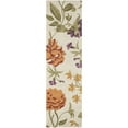 thumbnail image 5 of SAFAVIEH Blossom Tracy Floral Flowers Wool Area Rug, Ivory/Multi, 6' x 6' Square, 5 of 10