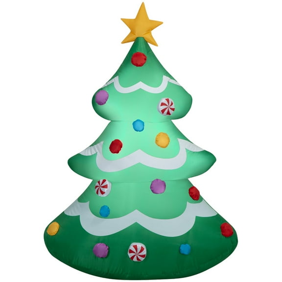 4 ft Tree Christmas Airblown Yard Inflatable, Multicolor, by Holiday Time