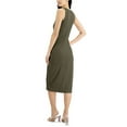 thumbnail image 4 of INC International Concepts Women's Ruched Bodycon Dress Burnt Olive Size M, 4 of 4