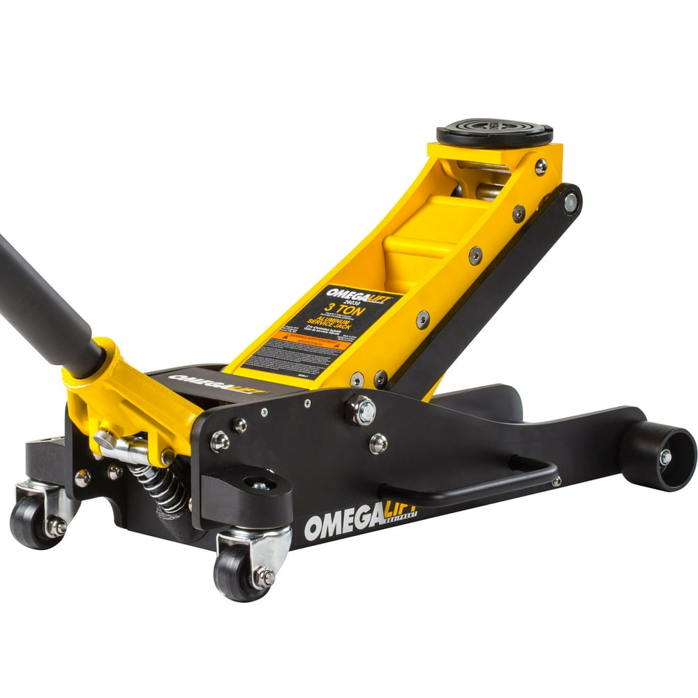 Omega Lift 3 Ton Hydraulic Aluminum Garage Floor Jack with Quick Magic