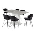 thumbnail image 2 of Xavier 7-Piece Counter Set, Black, 2 of 2