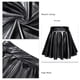 thumbnail image 5 of Falda plisada acampanada brillante minifalda brillante metálica transpirable fibra de poliéster de moda para rendimiento ANGGREK Otros, 5 of 6