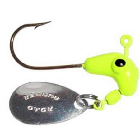 UPC: 0020801049787 | Blakemore 153-012 Road Runner Fishing Jigheads 1/8 oz Chartruese 4 PackUnderspin Fishing jig.