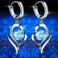 thumbnail image 2 of ZZkhGO Heart Drop Earrings, Hypoallergenic Jewelry Gifts, Diamond Style Earrings for Women Valentine Mother's Day Anniversary, 2 of 4