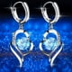 thumbnail image 2 of Pendientes Pendientes de corazón Pendientes colgantes Pendientes de diamantes Joyería, 2 of 4