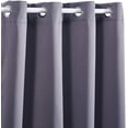 thumbnail image 2 of DREAM ART Indoor/Outdoor Curtains - Grommet Top Waterproof Windproof, Blackout Outdoor Drapes for Porch Gazebo Privacy(2 Panel,W54xL108, Gray), 2 of 3