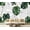 Color 4, variant on Wall Mural Peel and Stick Floral seamless green black white split leaf Philodendron plant vines Self-Adhesive Wallpaper Removable Wall Decal Wall Sticker Home Decor for Living Room Bedroom 100"x144"