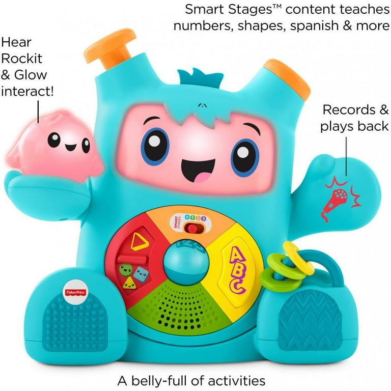 Fisher-Price Dance & Groove Rockit Baby Electronic Learning Toy with Music  and Lights 