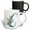 Multicolor, variant on 3drose, Green Boho Lily Monogram Initial C, 15oz Mug