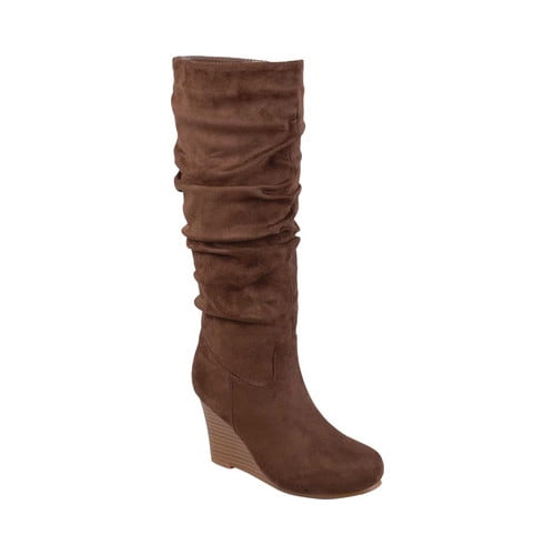 journee collection women's wide calf mount boot
