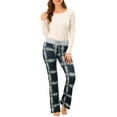 thumbnail image 2 of Unique Bargains Womens Pajamas Yoga Casual Trousers Wide Leg Sleepwear Lounge Pants, 2 of 5