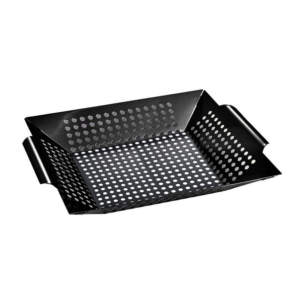 Cesta para parrilla perforada para asar verduras y pescado al aire libre S no pegajoso
