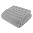 thumbnail image 3 of American Soft Linen Luxury 35x70 Jumbo Large Bath Towel, 100% Cotton Turkish Bath Towel Sheet, Light Grey, 3 of 9