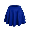 thumbnail image 2 of J. METHOD Women’s Skater Skirt Elastic Waist Casual Mini Flared Swing Pleated Skirts Made in USA NEWSK06 Royal Blue L, 2 of 6