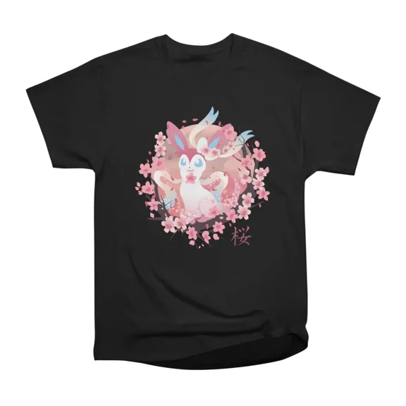 Sakura Slyveon T-Shirt Tee Gift For Him Merch For Her Apparel For Friend