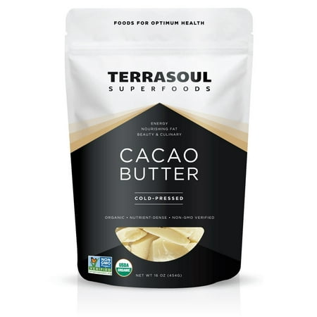 Terrasoul Superfoods Organic Raw Cacao Butter, 1.0