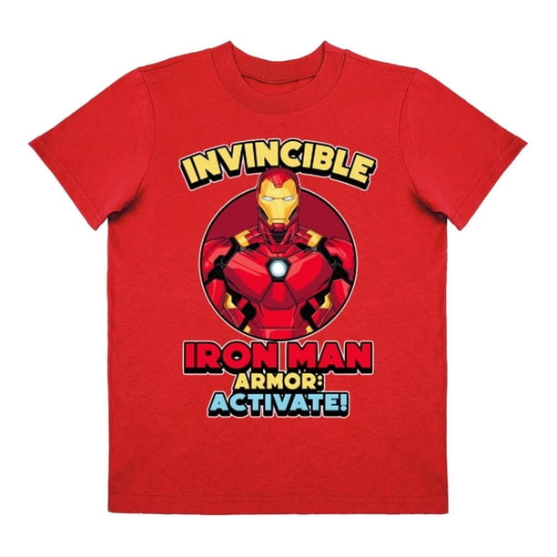 Playera Para Niño Marvel Avengers Cuello Redondo Manga Corta Talla 8 Rojo