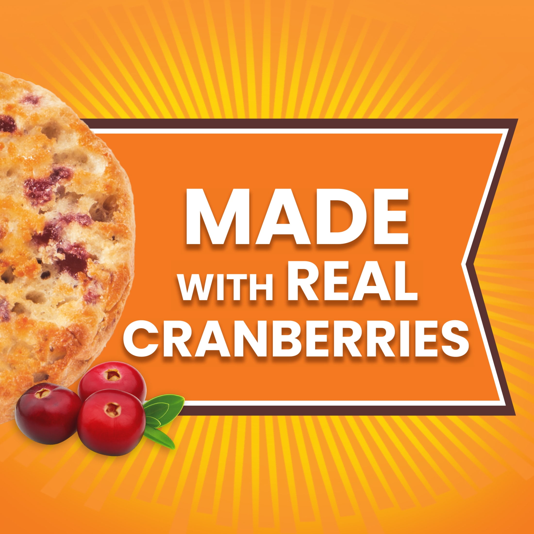 Thomas' Cranberry English Muffins, 6 count, English Muffins, 13 oz Tray