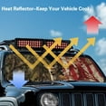 thumbnail image 4 of Uorisanigo Forest Deer USA Flag Windshield Sunshade Front Window Sun Shade Foldable Sun Visor Suitable for 2018-2025 Jeep Wrangler JL JLU & 2020-2025 Jeep Gladiator 310T, Outdoor Camping, 4 of 7