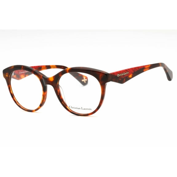 CHRISTIAN LACROIX CL1118-124-52 Eyeglasses Size 52mm 18mm 140mm redhavana Women