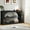 Black, variant on Tarnorci Solid Table Farmhouse 3-Tier, Narrow, Sofa, Wood Hallway Console Table, Black,54.33in