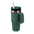 thumbnail image 5 of Ozark Trail 18 oz Insulated Stainless Steel Tumbler with Handle, Dark Green, 5 of 8