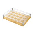 thumbnail image 2 of GUOOL Glass Cup Rack Acrylic Glasses Cup Serving Tray Freestanding Heavy Base 24Hole Aureate, 2 of 8