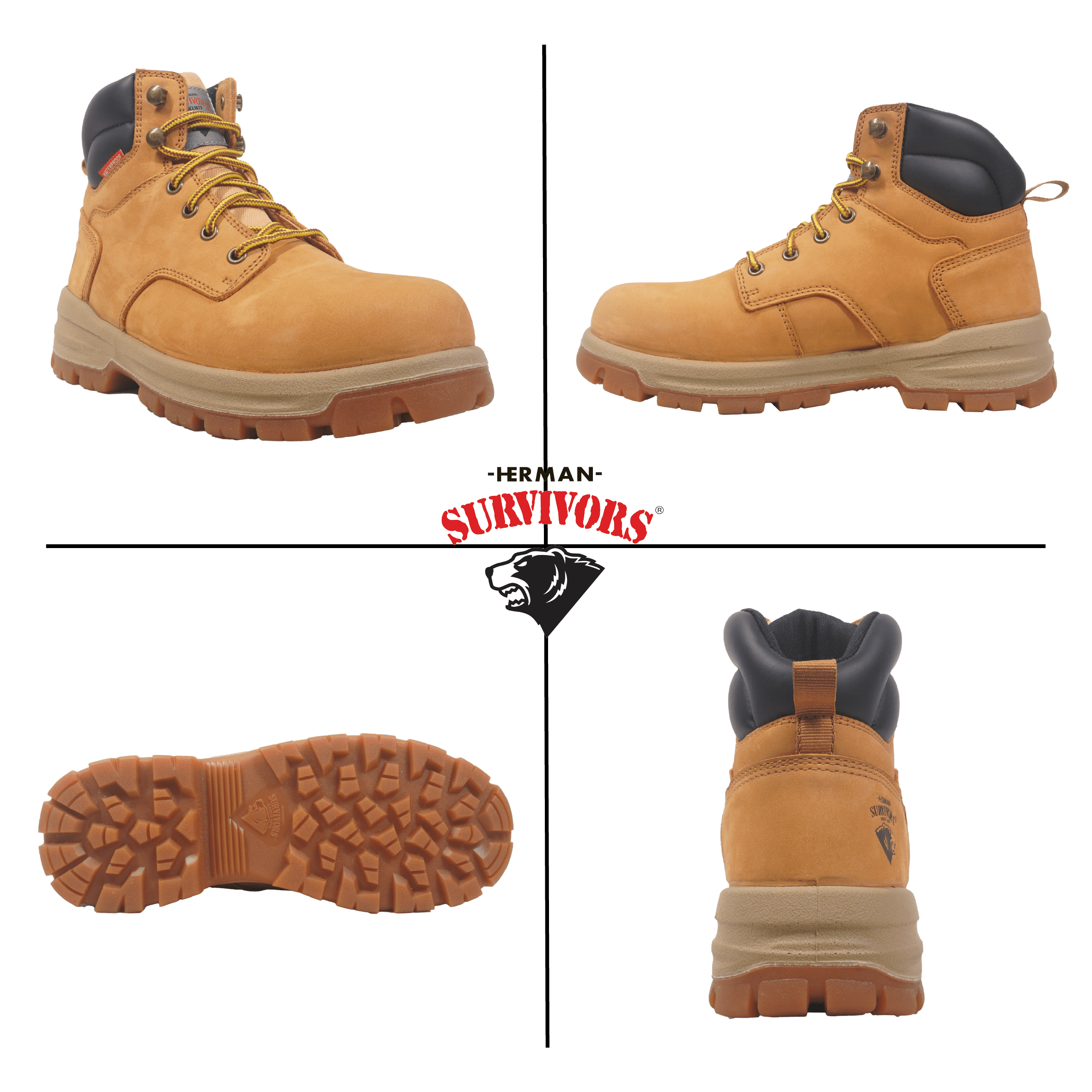 Herman Survivors Women's Iselburg Steel Toe Work Boots, Sizes 6-11