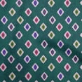 thumbnail image 1 of oneOone Cotton Cambric Dark Green Fabric African Aztech Sewing Material Print Fabric By The Yard 56 Inch Wide, 1 of 4