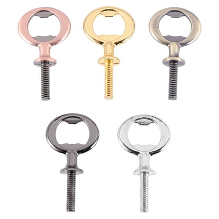 

5Pcs Metal Bottle Opener Blank Stainless Steel Flat Bottle Opener Inserts Kit Threaded Beer Opener Hardware