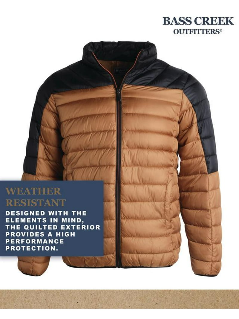 Bass Creek Outfitters Mens Puffer Jacket Midweight Quilted
