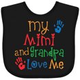 thumbnail image 3 of Inktastic My Mimi and Grandpa Love Me Boys or Girls Baby Bib, 3 of 4