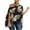 Khaki, variant on Fesfesfes Womens Tees Women Casual Half Sleeve Halter Neck Off Shoulder Printed And Solid Loose Pullover Blouse Tops Womens Work Shirts XL(US:10)