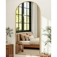 thumbnail image 2 of Full Length Mirror 58x19 Inches Floor Standing Gold Arched Style Mirror for Bedroom Living Room, 2 of 8