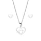 thumbnail image 1 of Collar Pendientes Set Heart Feeling Corazón Collarbone Cadena Mujer japonesa y del Sur Instagram Accesorios, 1 of 8