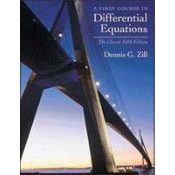Pre-Owned A First Course in Differential Equations: The Classic Fifth Edition (Paperback) 0534373887 9780534373887