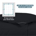 thumbnail image 5 of Bare Home Ultra-Soft 1800 Collection Down Alternative Comforter Duvet Insert - California King, Black, 5 of 8