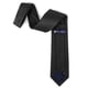 thumbnail image 5 of Corbata Clásica Umo Lorenzo para Hombre, Color Sólido, Material de Poliéster con Acabado Satín Amplio, Negra, 5 of 7