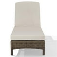 thumbnail image 4 of Pemberly Row Wicker Patio Chaise Lounge in Brown and Sand, 4 of 10