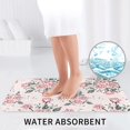 thumbnail image 6 of Bathroom Rugs Sets 3 Piece - Rose Flowers Bouquet Absorbent Non Slip Bath Mats, U-Shape Toilet Lid Cover, Contour Mat, Soft Washable Shower Mats Bath Rug Mat for Bathroom Tub Toilet, 6 of 7