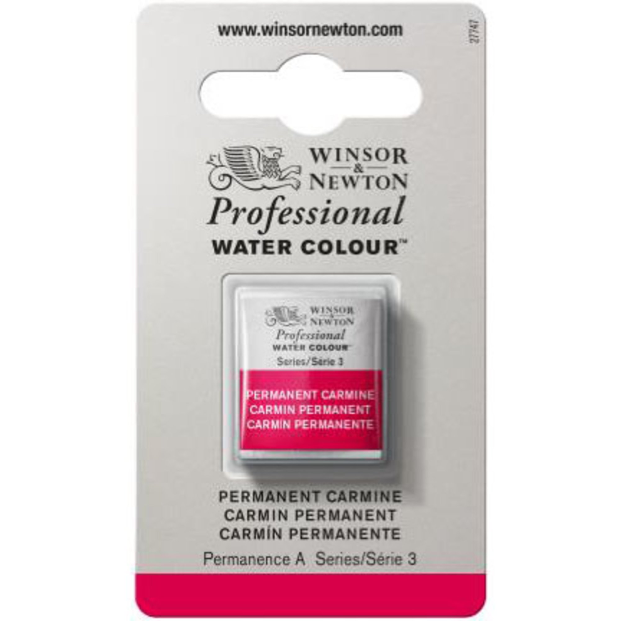 Winsor & Newton Professional Watercolor Half Pan Permanent Carmine