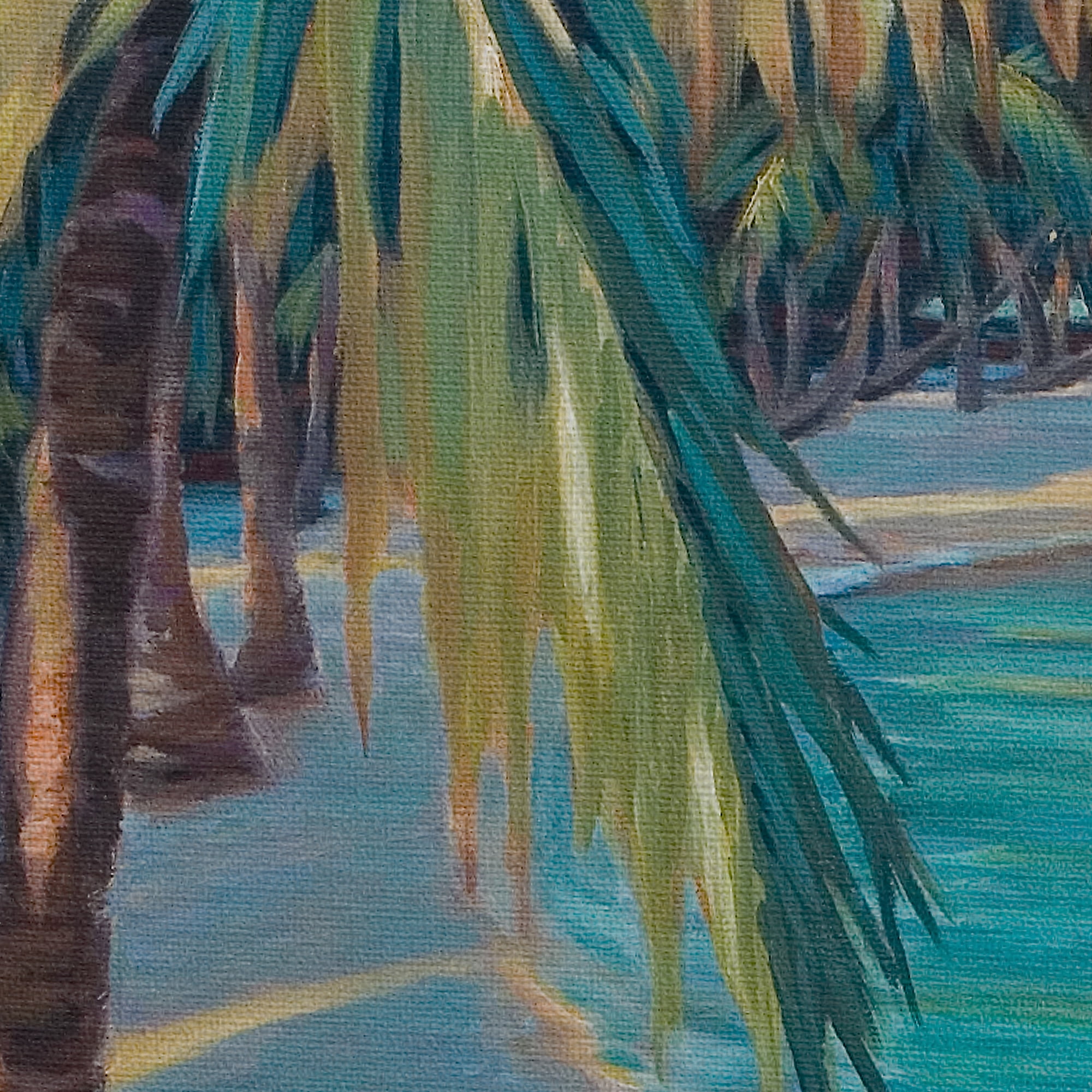 Masterpiece Art Gallery Canoe in Quiet Cove by Kathleen Denis Canvas Art Print 30" x 40"