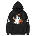 thumbnail image 3 of successthop Spooky Season Hoodie Graphic Ghost Pumpkin Toddler Girls Boys Fleece Long Sleeve Pullover Sizes 3-14, 3 of 3