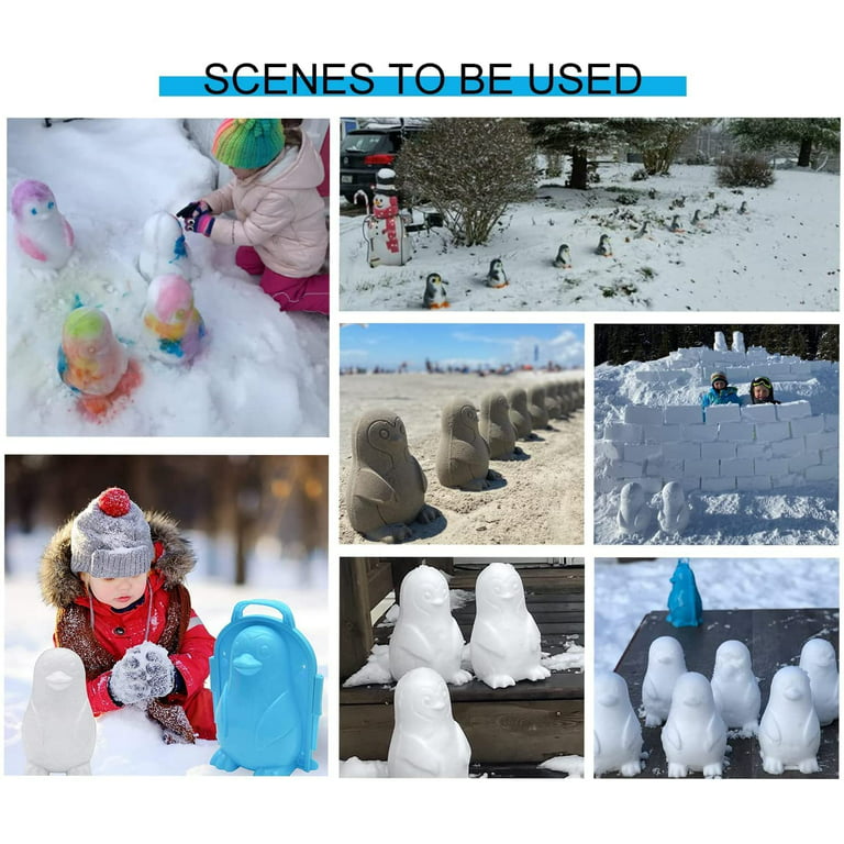 Yirtree Snowball Maker Toys, Beach Toy Snow Toys Kit, Snow Toy Molds for  Kids Adults Outdoor, Dinosaur Duck Snowman Snowball Maker, Winter Snow Toys